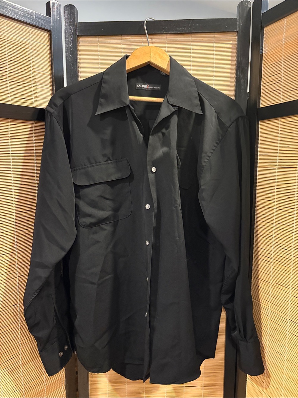 Black Long-Sleeve Dress Shirt